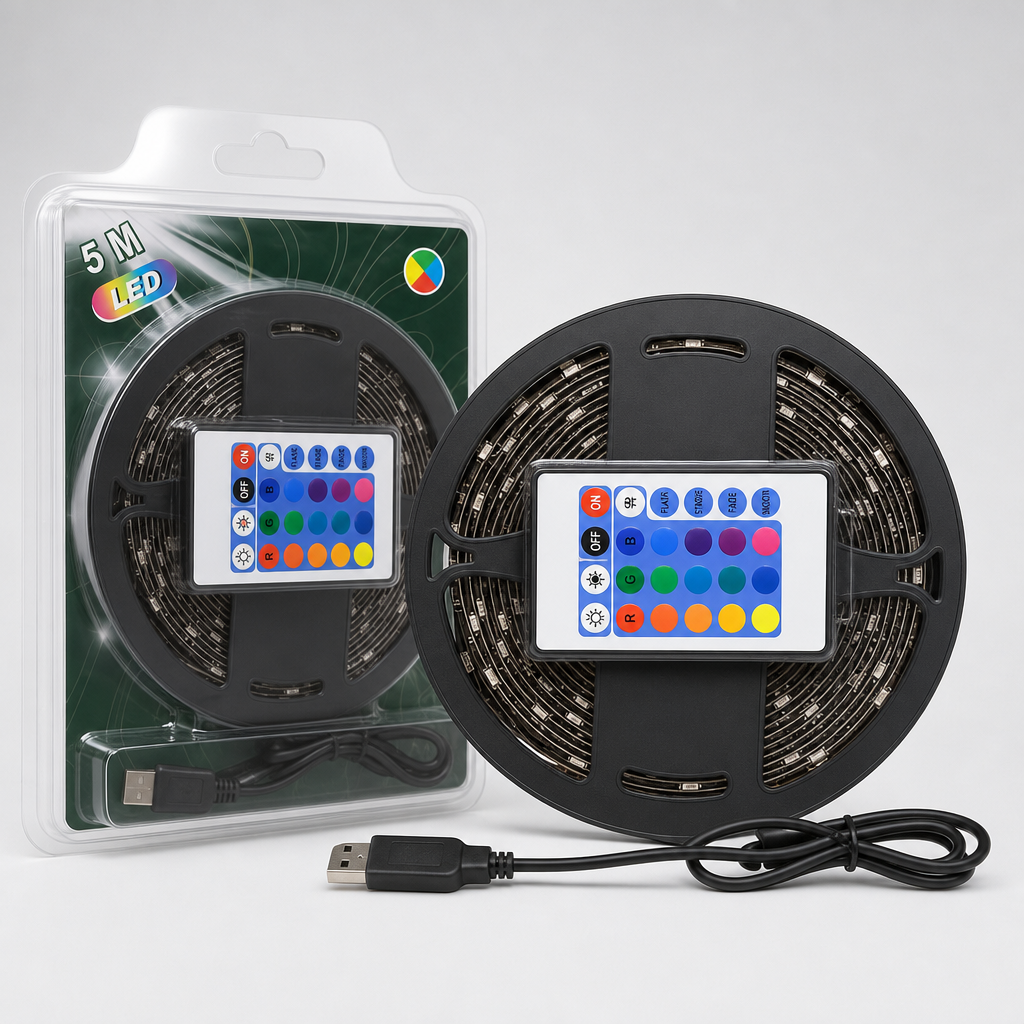 Cinta LED 5M USB 16 Colores