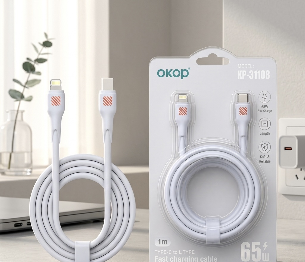 Cable De Carga Rápida 65W OKOP