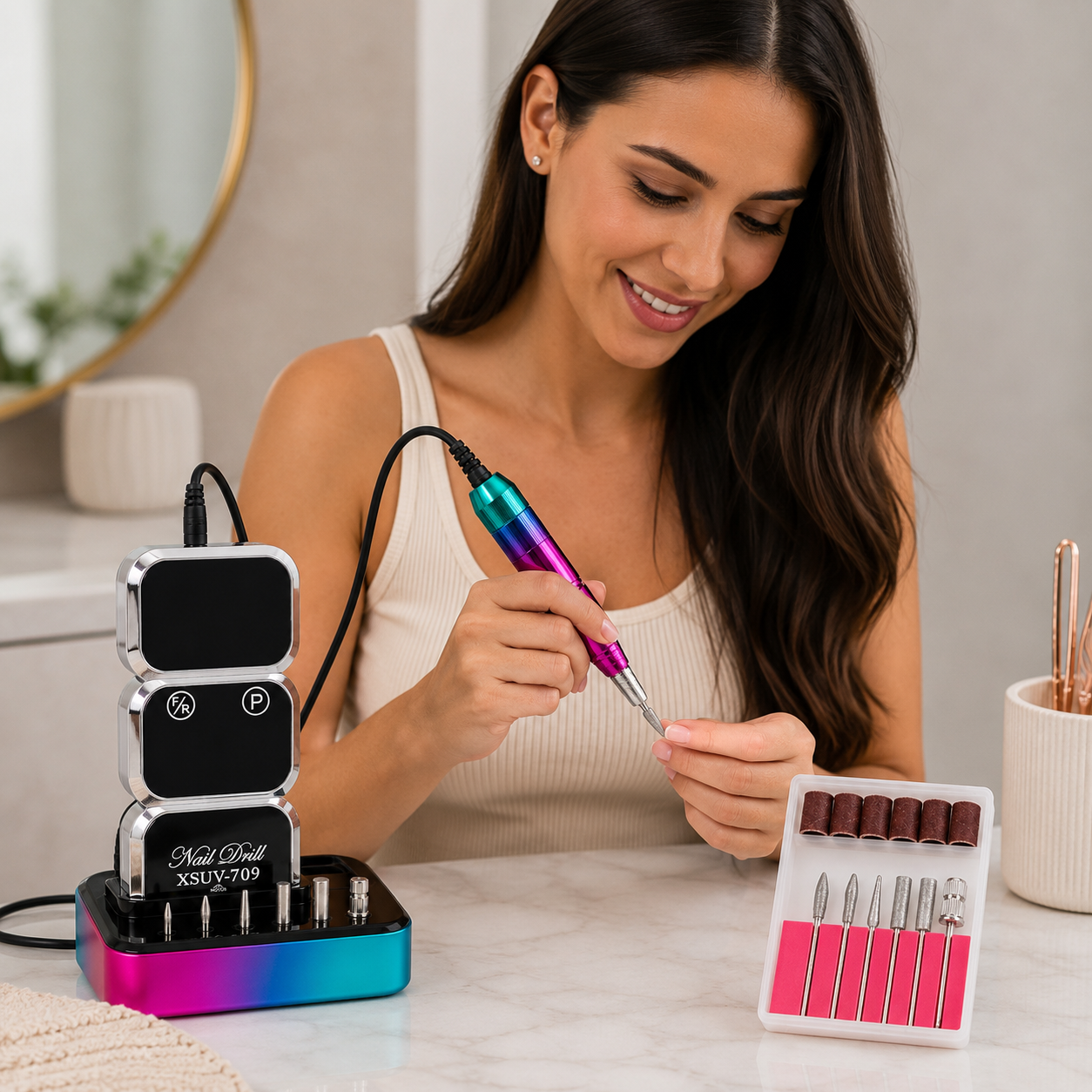 Drill Uñas Pro con Base