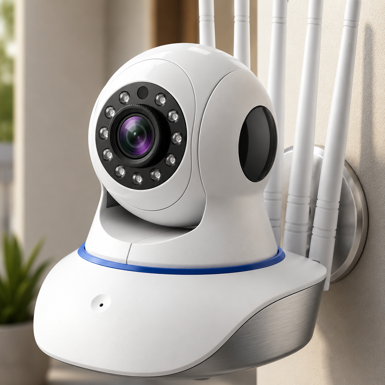 Cámara de Seguridad Robótica Inteligente (5 Antenas)