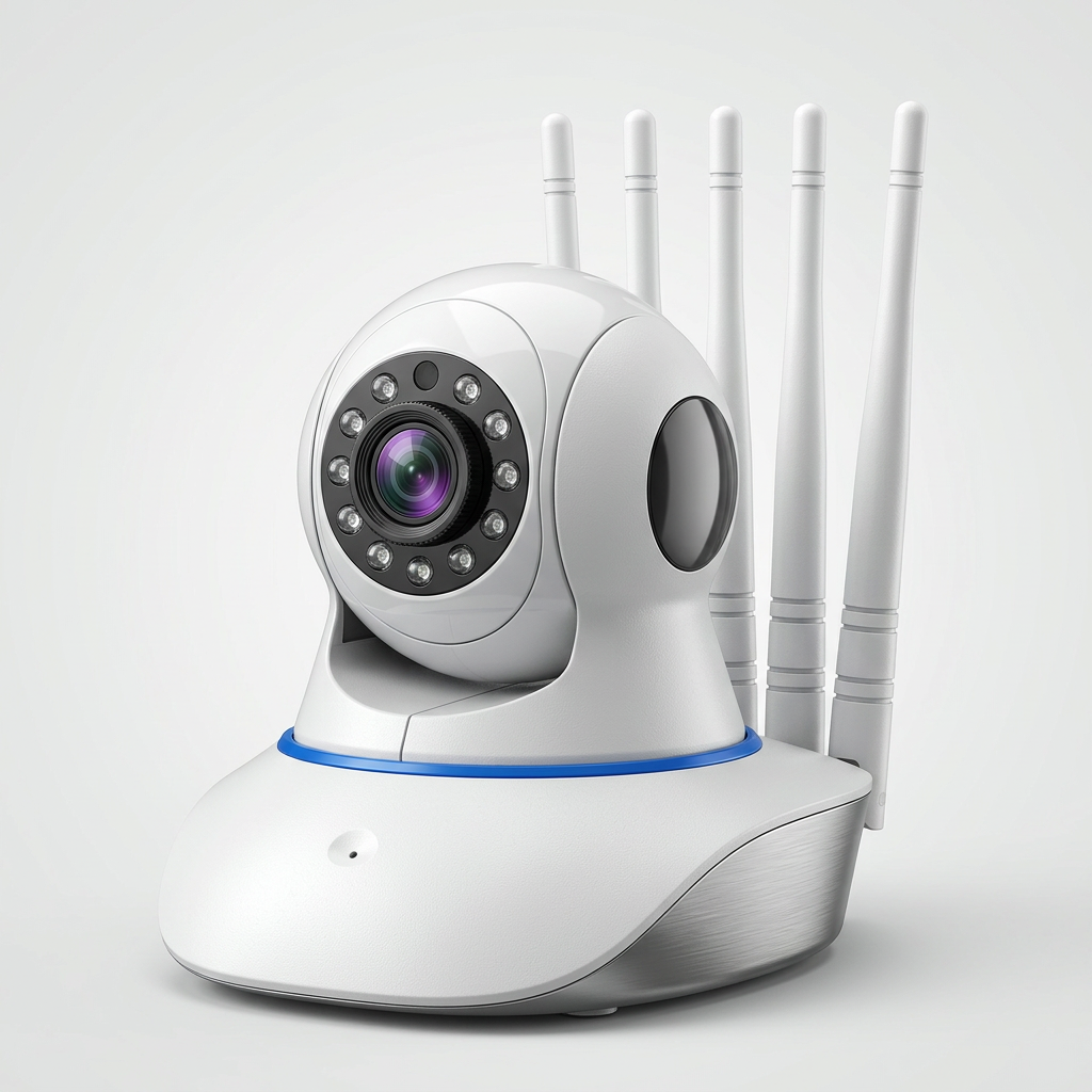 Cámara de Seguridad Robótica Inteligente (5 Antenas)