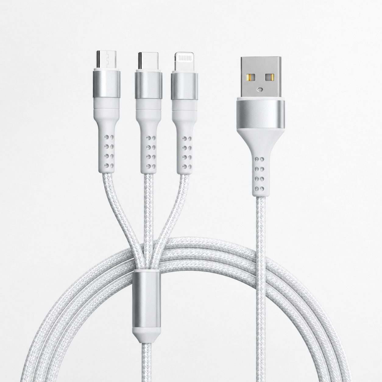 Cable Múltiple 3 en 1 de Nylon