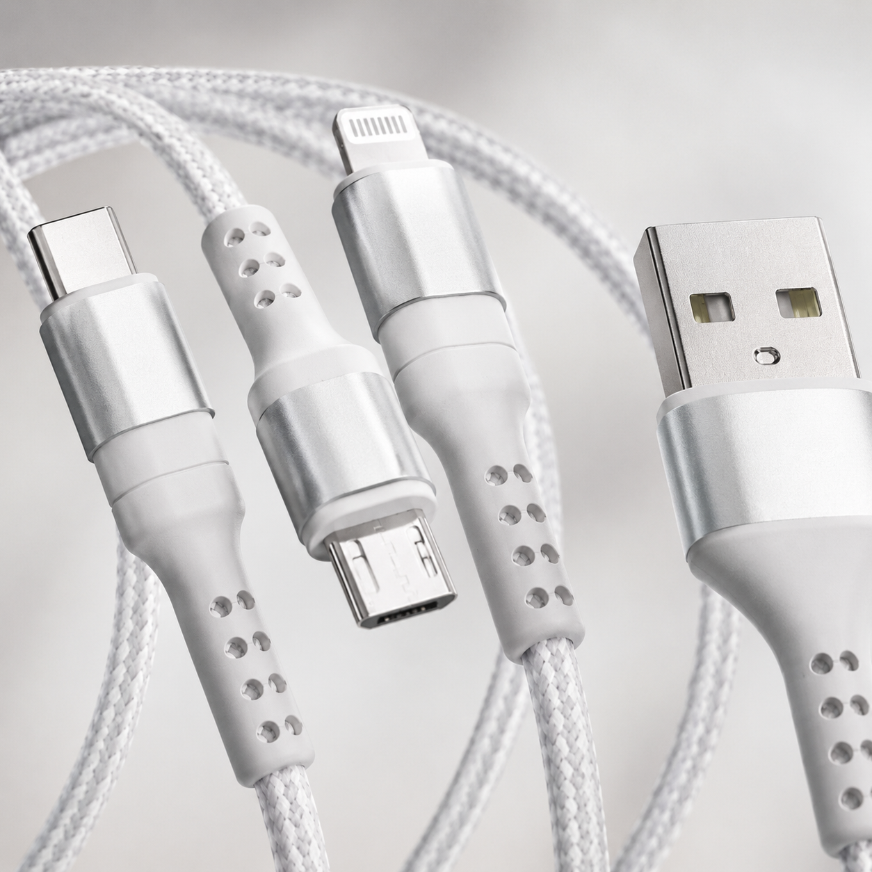 Cable Múltiple 3 en 1 de Nylon