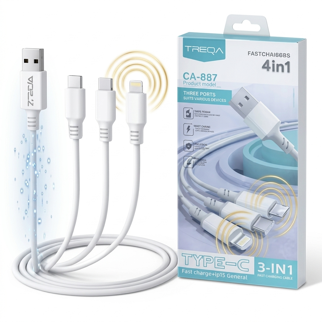 Cable Multi-Conector 3 en 1 TREQA