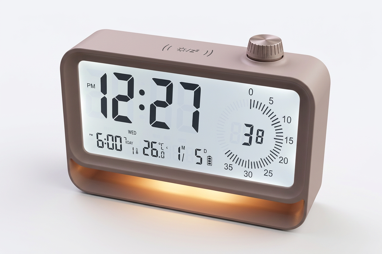 Reloj Digital Despertador con Luz