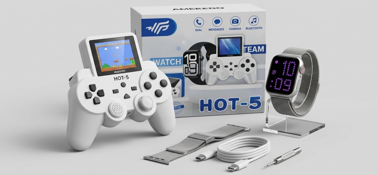 Reloj Smartwatch + Gamebox HOT-5