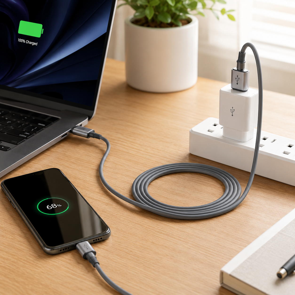 Cable 4 in 1 en Silicona