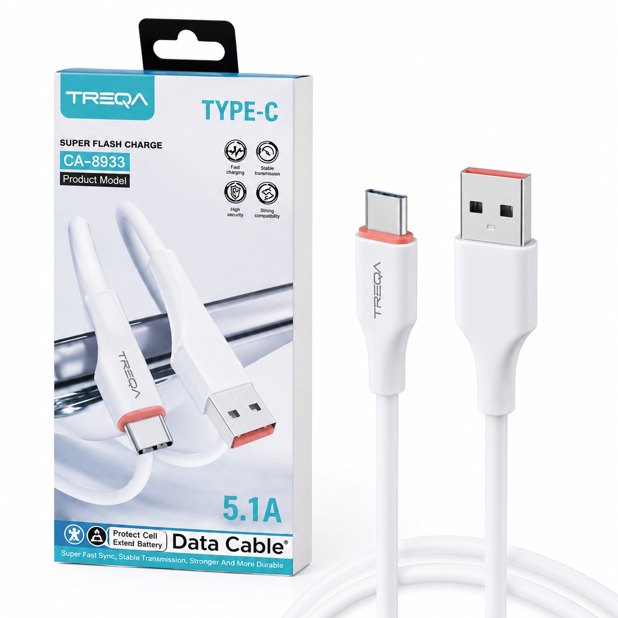 Cable USB a Tipo-C TREQA