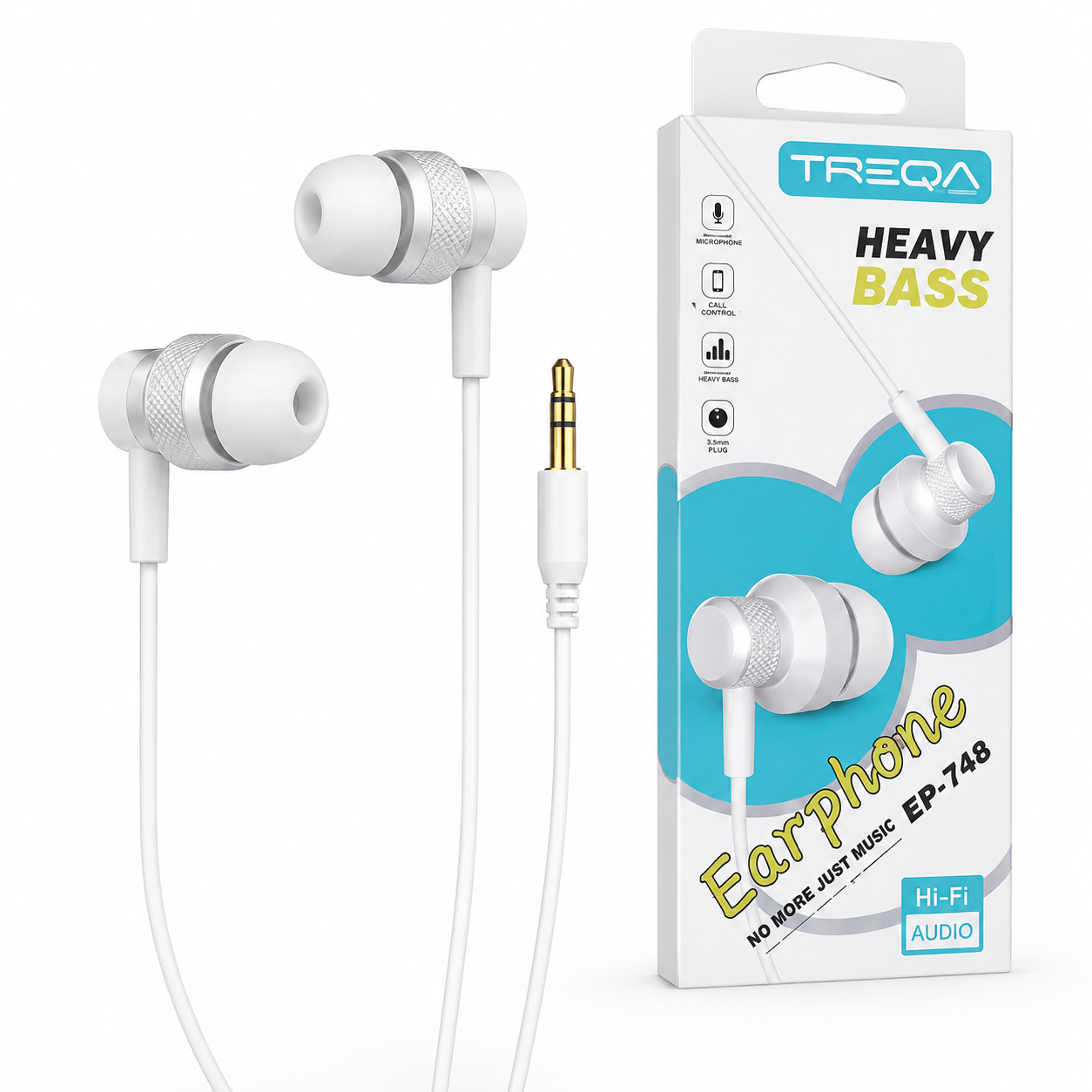 Audífonos TREQA Alámbricos Jack 3.5mm
