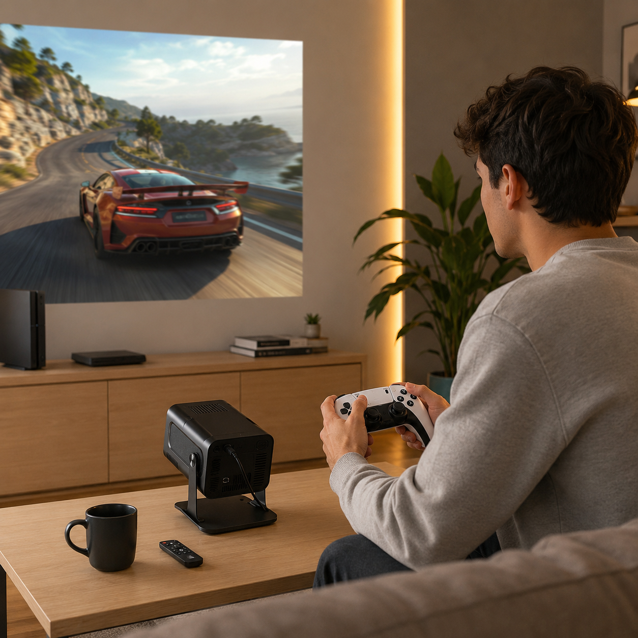 Proyector + Juego Full HD 1080